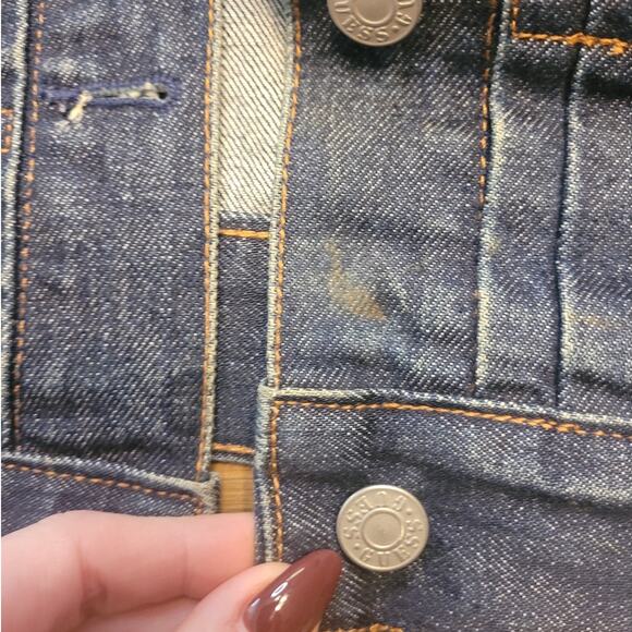 VTG Guess Denim Jacket Women’s L Blue Jean Trucker USA Y2K Streetwear AST874 EUC - Picture 8 of 8